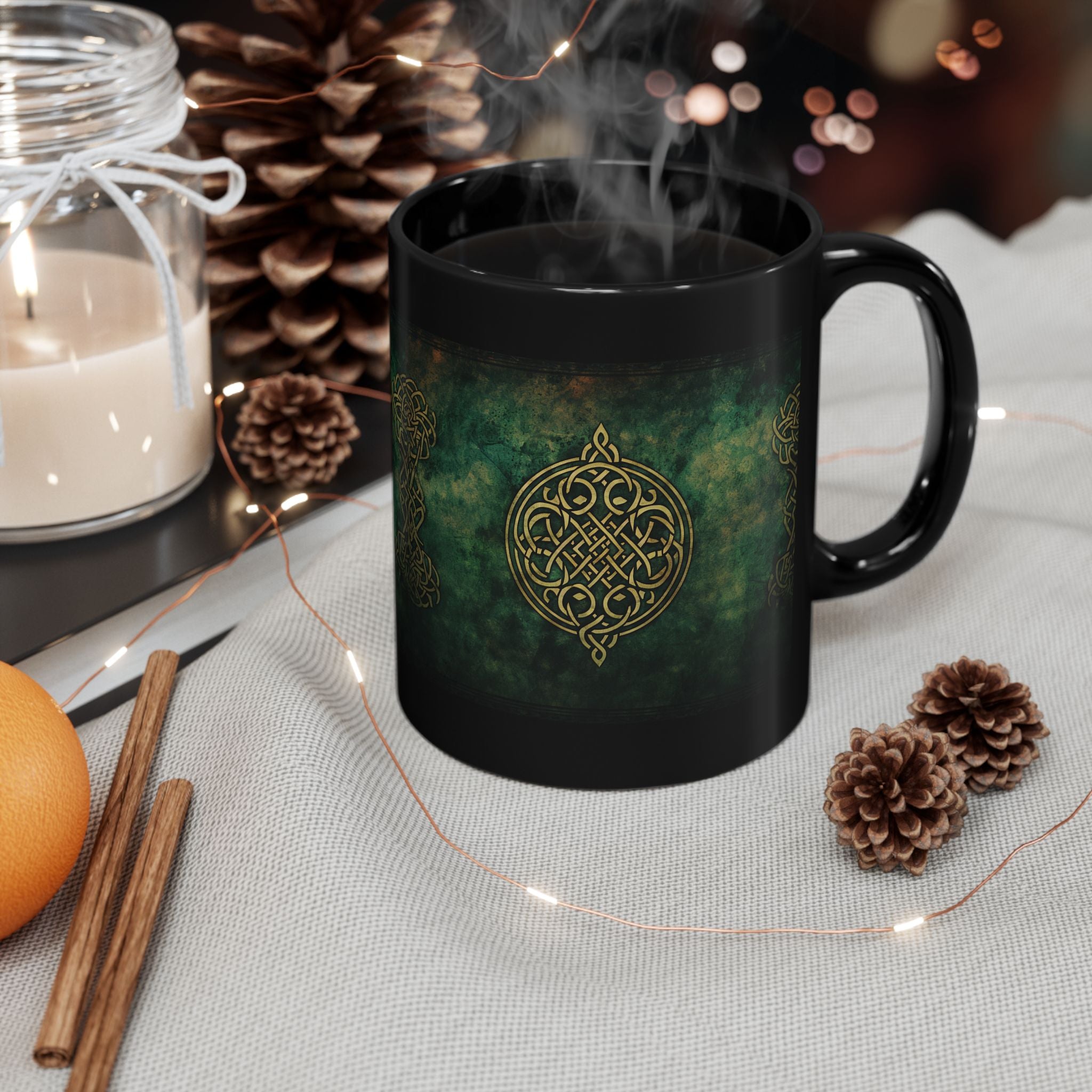 Celtic Green Mystic Design Mug