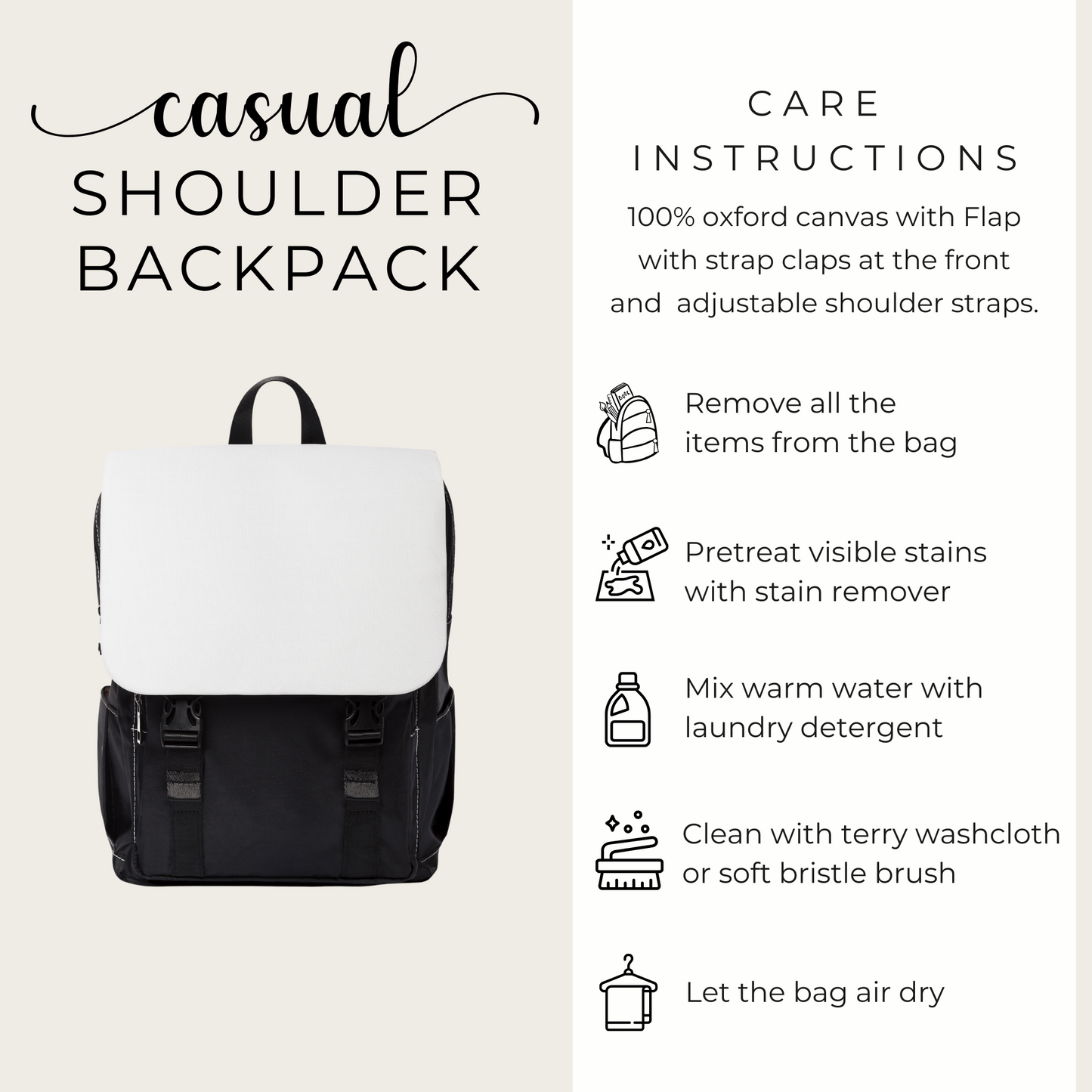 Jeweled Celestial Moon Casual Shoulder Backpack